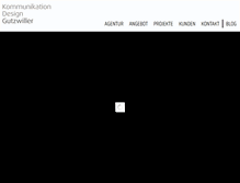 Tablet Screenshot of gutzwiller-kommunikation.ch